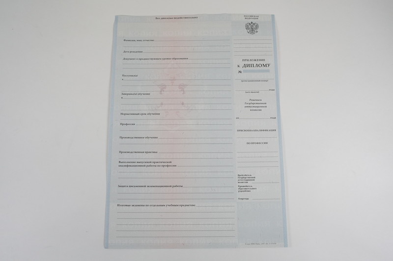 Диплом о начальном образовании  2007-2009 годов в Ноябрьске