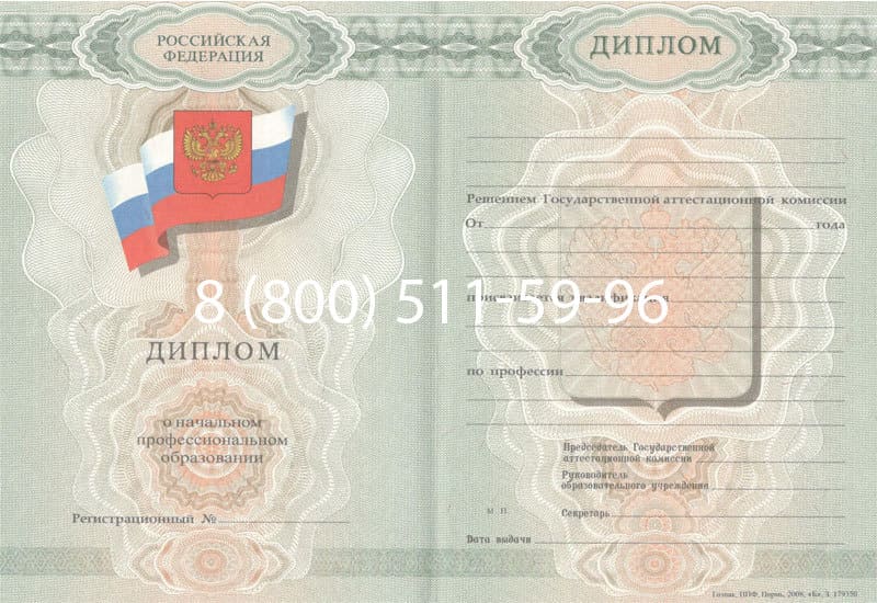 Купить Диплом о начальном образовании  2007-2009 годов в Ноябрьске