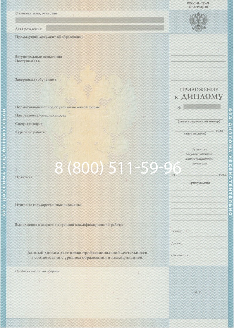 Заказать Диплом специалиста 2010-2011 годов в Ноябрьске